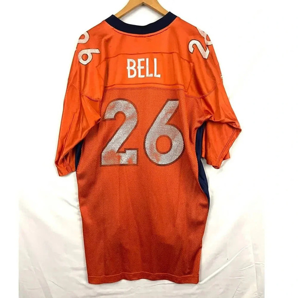 Denver Broncos NFL Reebok Football Jersey #26 LARGE Men's Mike Bell - Picture 3 of 9
